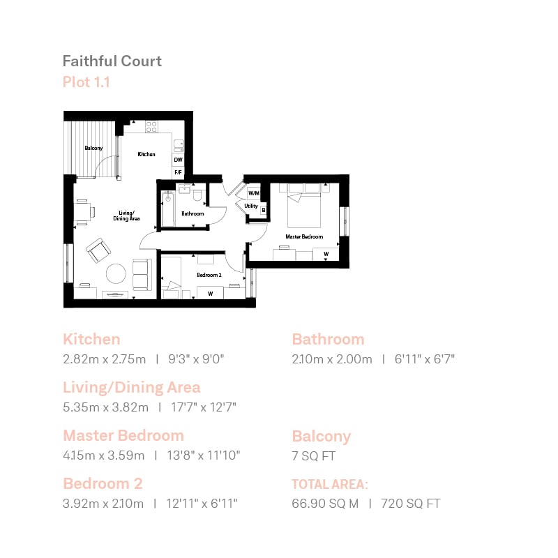 Faithful Court Floorplan Plot 1.1