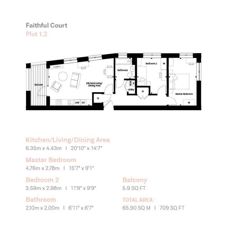 Faithful Court Floorplan Plot 1.2